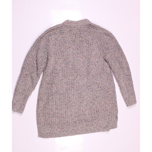 Madewell cardigan sweater gray with rainbow specks colorfleck grandpa sz S NWT - Picture 3 of 4
